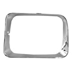 Replacement Chrome Driver Side Head Light Door w/Single Rectangular Lamp