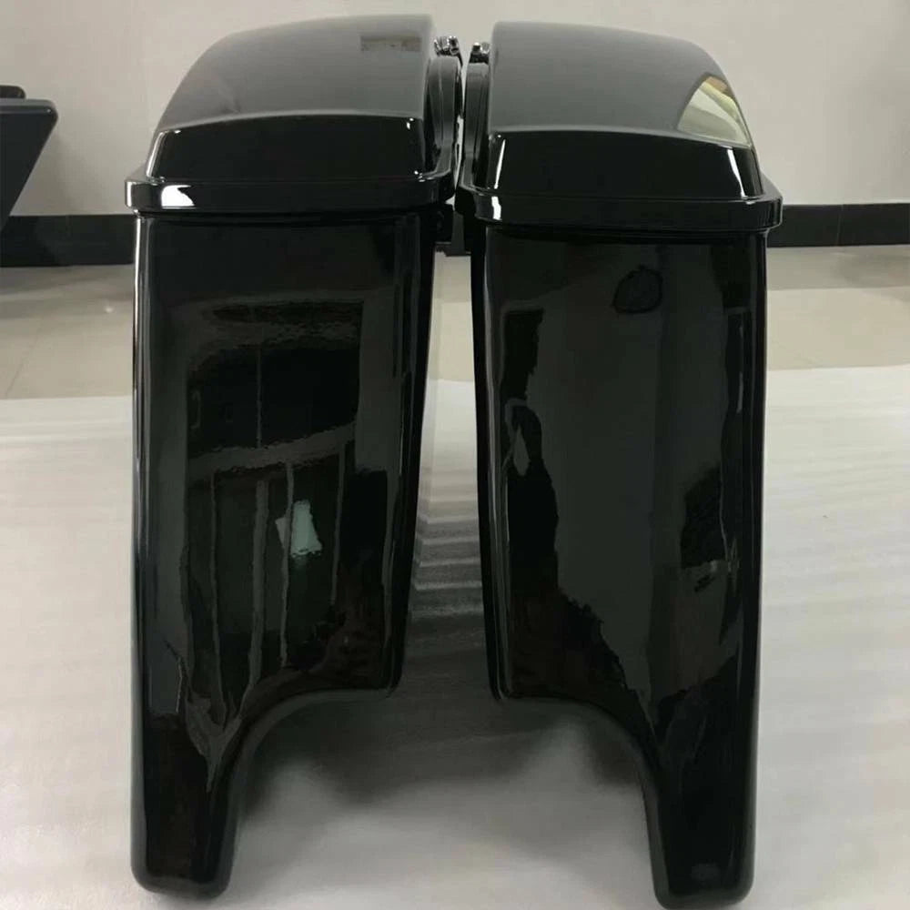 5" Stretched Extended Hard Saddle Bags for Harley Touring Street Glide (2014–2024)