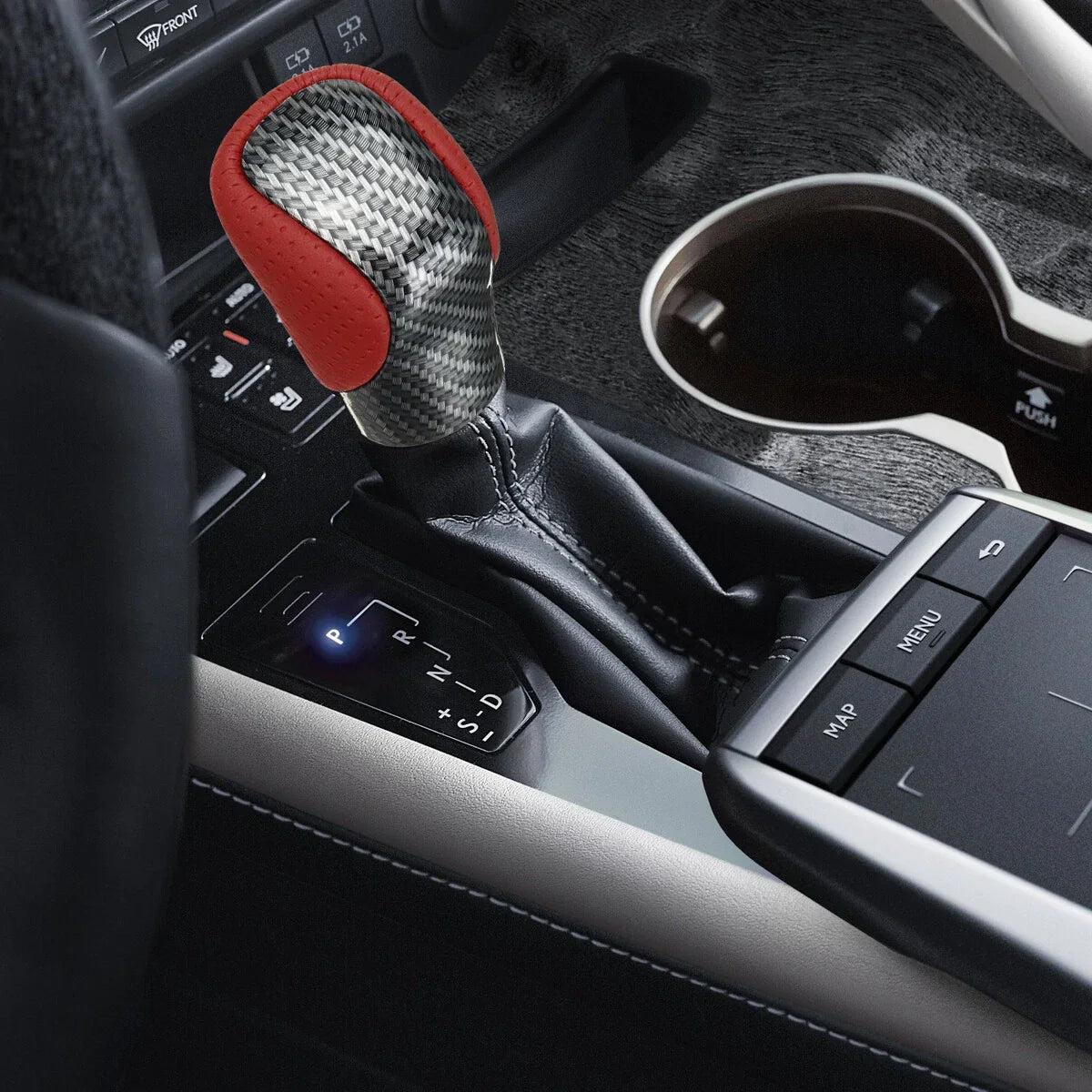 Carbon Look Gear Knob Shift for Lexus ES-350 GS GX460 IS300 NX300 RC RX350