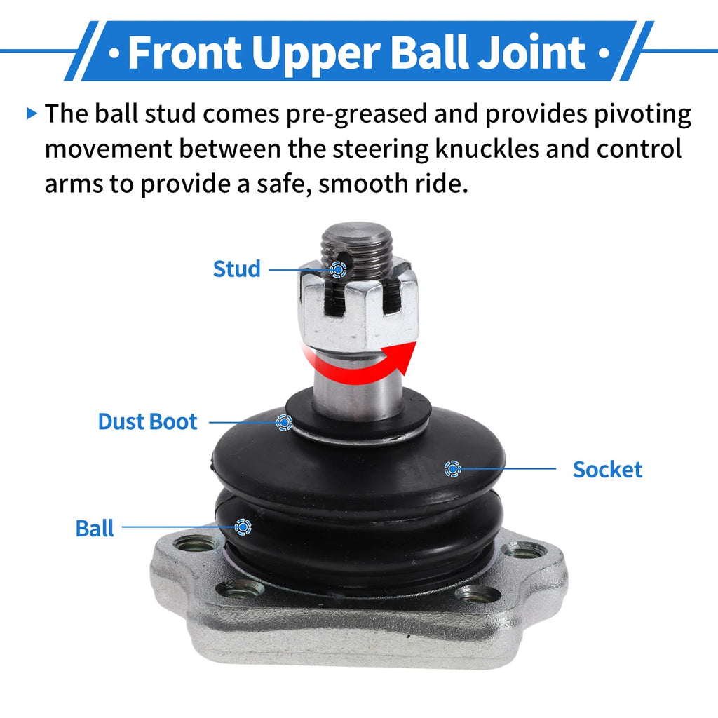 2X Front Upper Ball Joints for Nissan Pathfinder (1987–1995) No.K9022/4011001G25