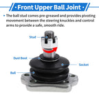 2X Front Upper Ball Joints for Nissan Pathfinder (1987–1995) No.K9022/4011001G25