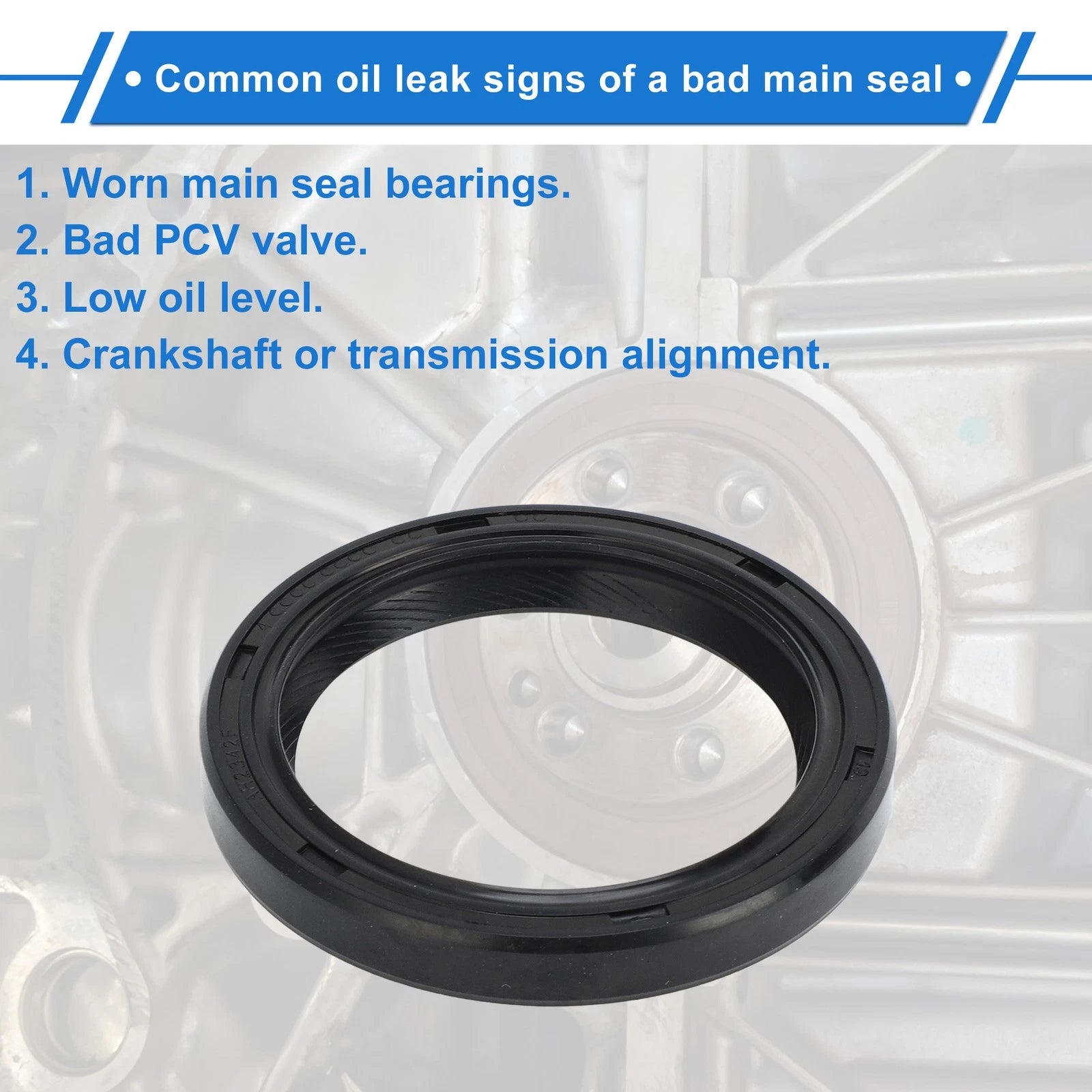 1 Pc Front Crankshaft Oil Seal for Hyundai Elantra, Kia Soul (2011–2020) No. 21421-2E300