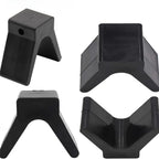 Non-Marking V-Style Rubber Bow Stop for Boat Trailers (Universal Fit)