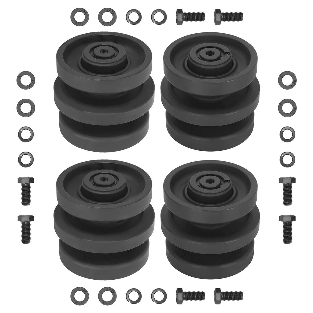 4 Pack Track Roller Bottom for Bobcat T140 T180 T190 T200 (2000–2023) 6689371 6732901