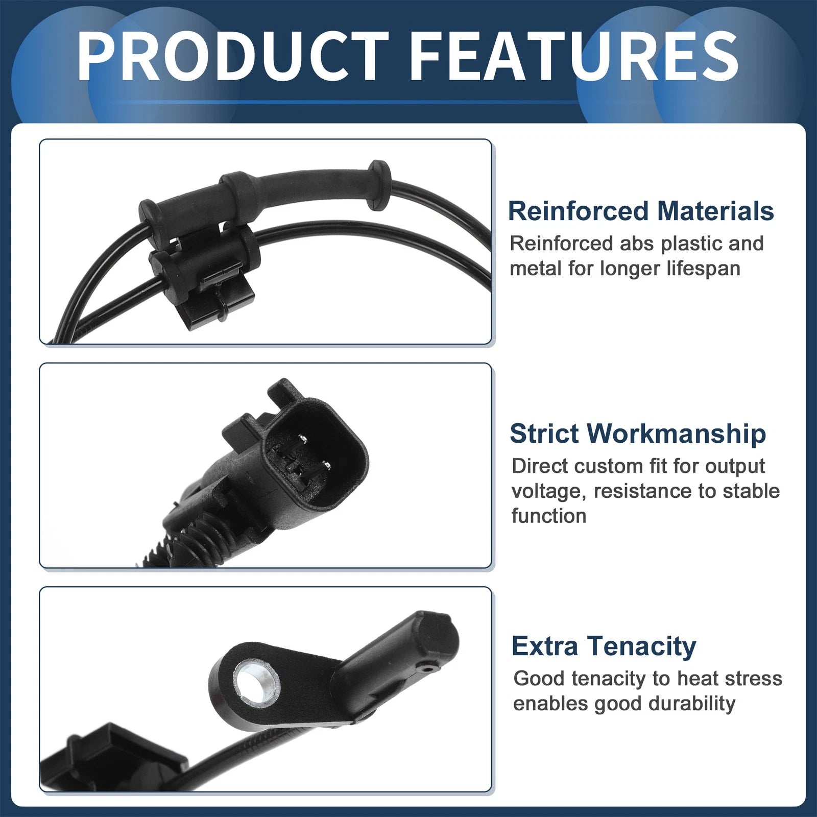 ABS Wheel Speed Sensor No. 4779642AA for Chrysler 300 (2011–2015) Rear Right