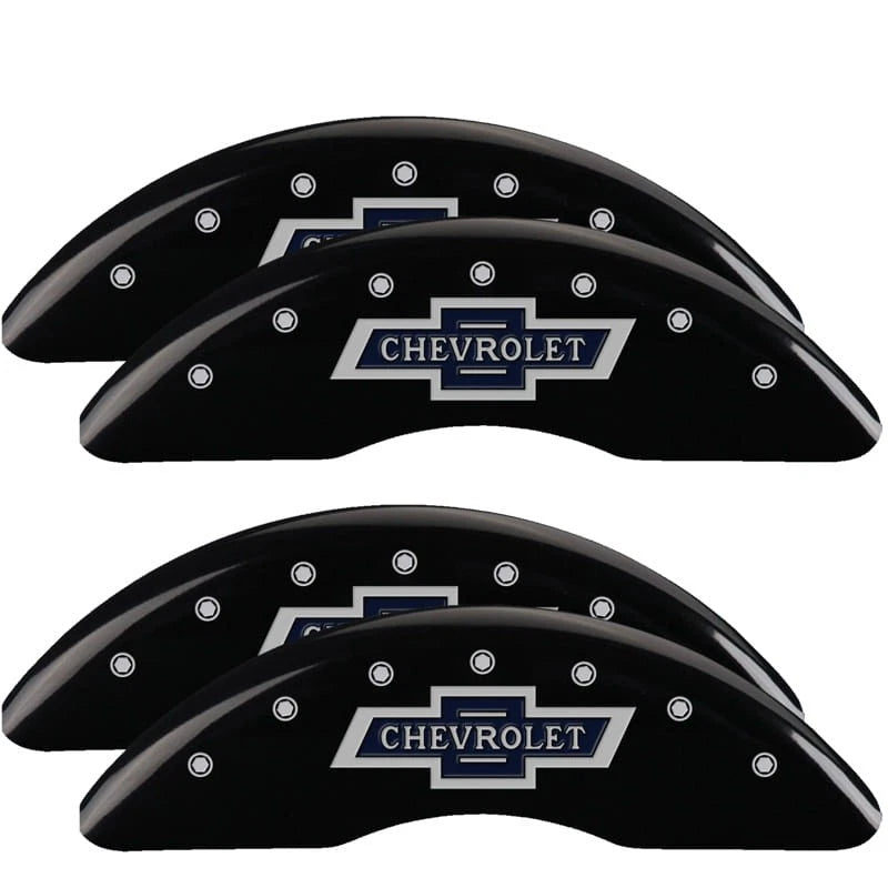 Black Caliper Covers Set Engraved for Chevrolet Silverado 3500HD (2020–2024)