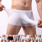 Set of 4 Men's Mid Rise Boxer Briefs - Breathable Comfortable Underpants