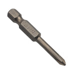 Screwdriver Bits for Cross Head (50mm / 2inch Long, 6.35mm / 1/4)