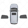 2X Rear Magnetic Window Sun Shades for Mazda CX-3 (2015–Current)