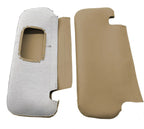 Sunvisors Cover Set for Toyota Corolla (2002–2008) Beige Tan PVC Leather