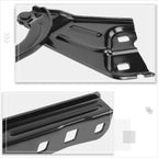 Set of 2 Adjustable Black Aluminum Roof Rack Cross Bars for SUV