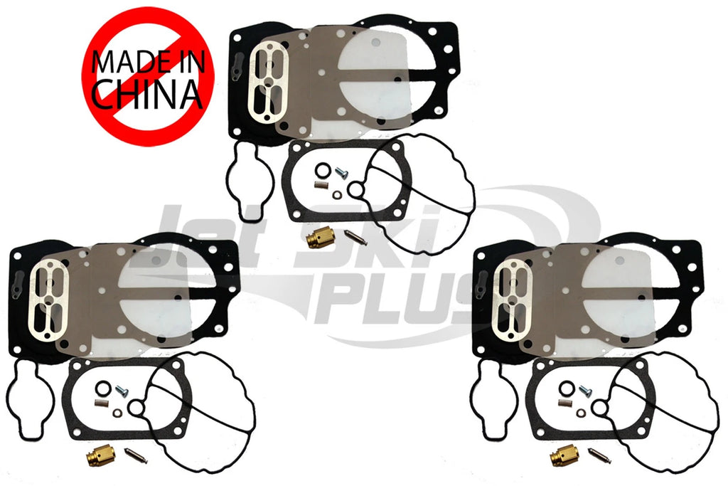 3X Carb Rebuild Kit for Kawasaki Keihin CDKCV 1100 ZXI (1998–2003)