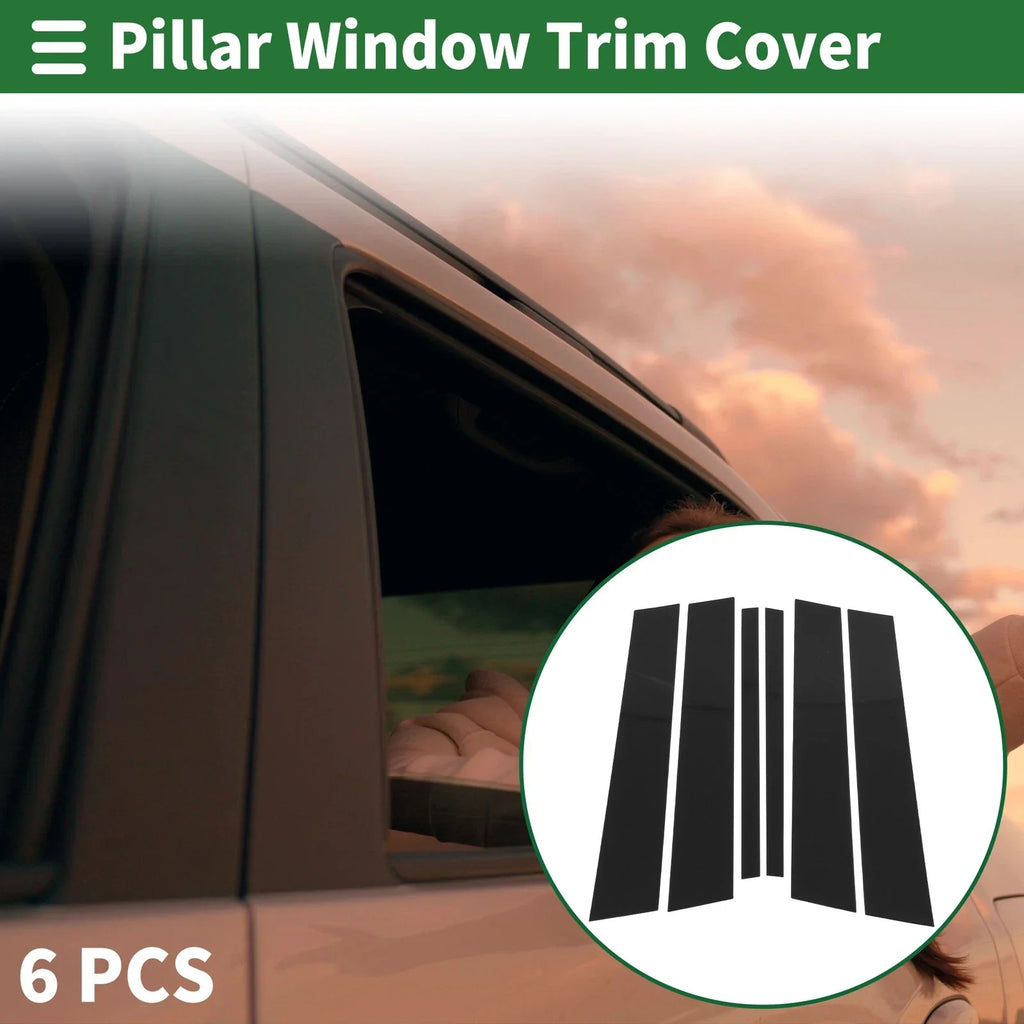 6 x Door Pillar Window Trim for BMW X1 (2009-2015)