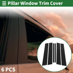 6 x Door Pillar Window Trim for BMW X1 (2009-2015)