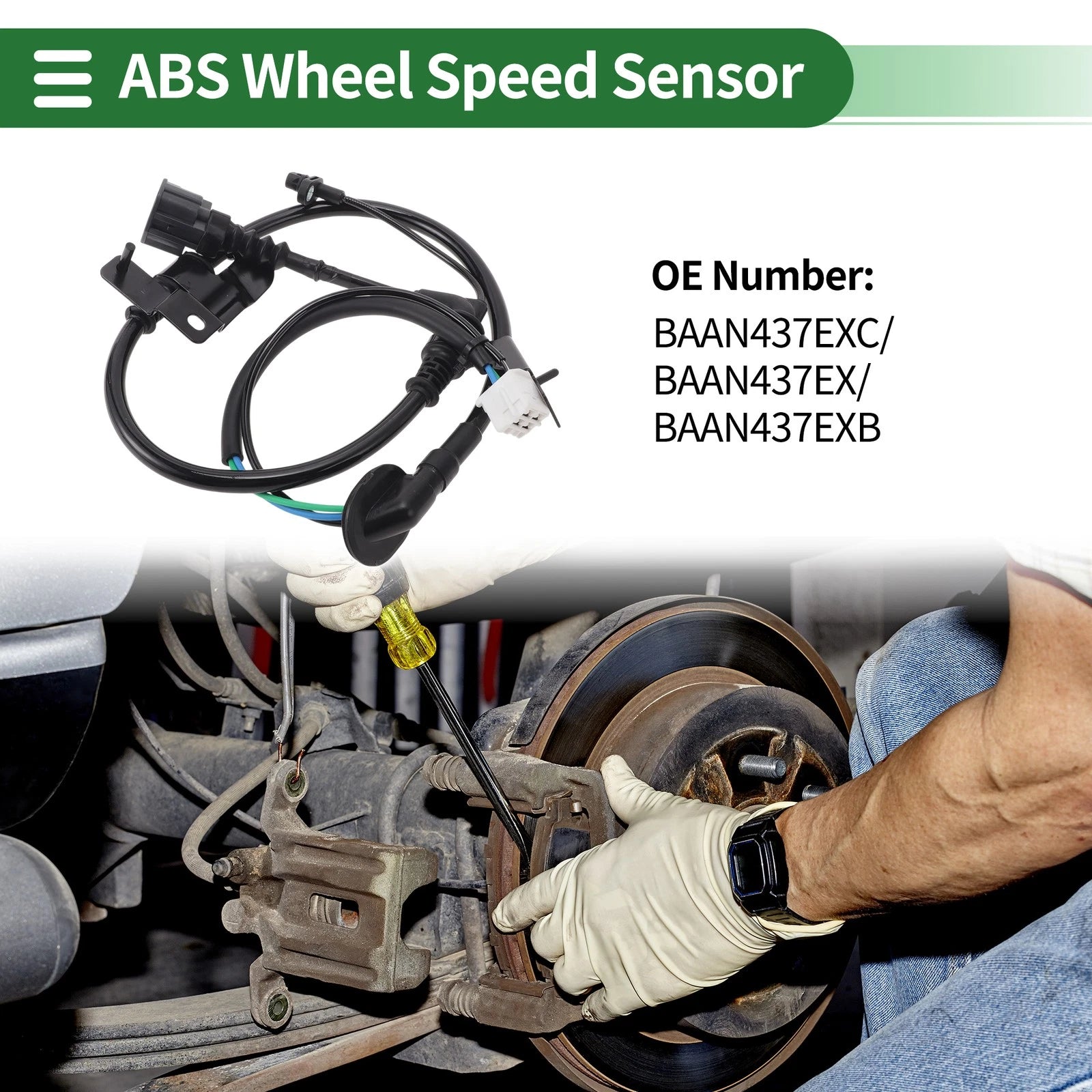 ABS Wheel Speed Sensor for Mazda 3 (2018) No.BAAN437EXC/BAAN437EX