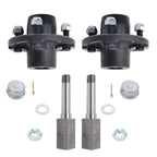 2X Trailer Hub Kit for 4 on 4" Spindle (1" Square)