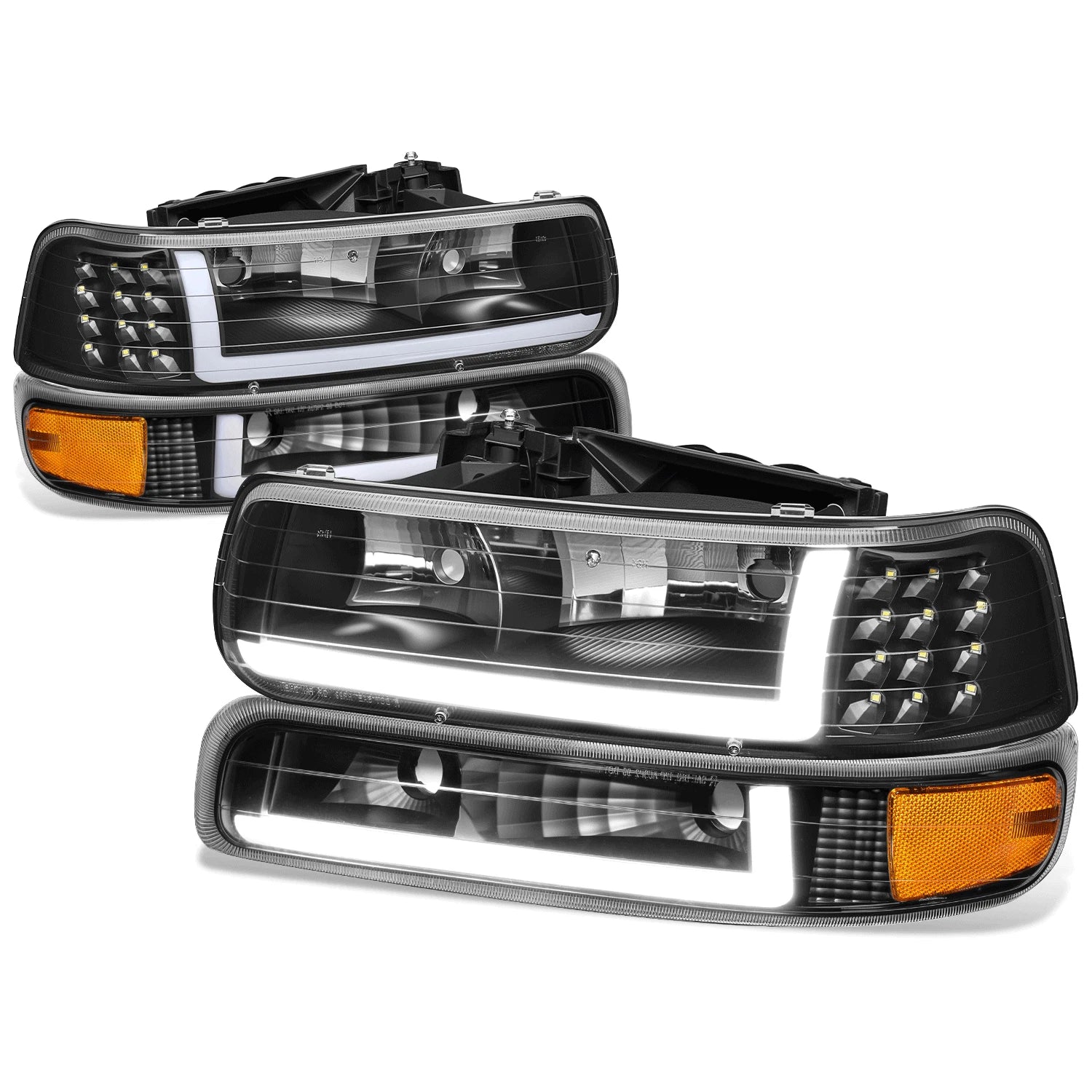 LED DRL Headlight Corner Bumper Signal Lamps for Chevy Silverado (1999–2002)