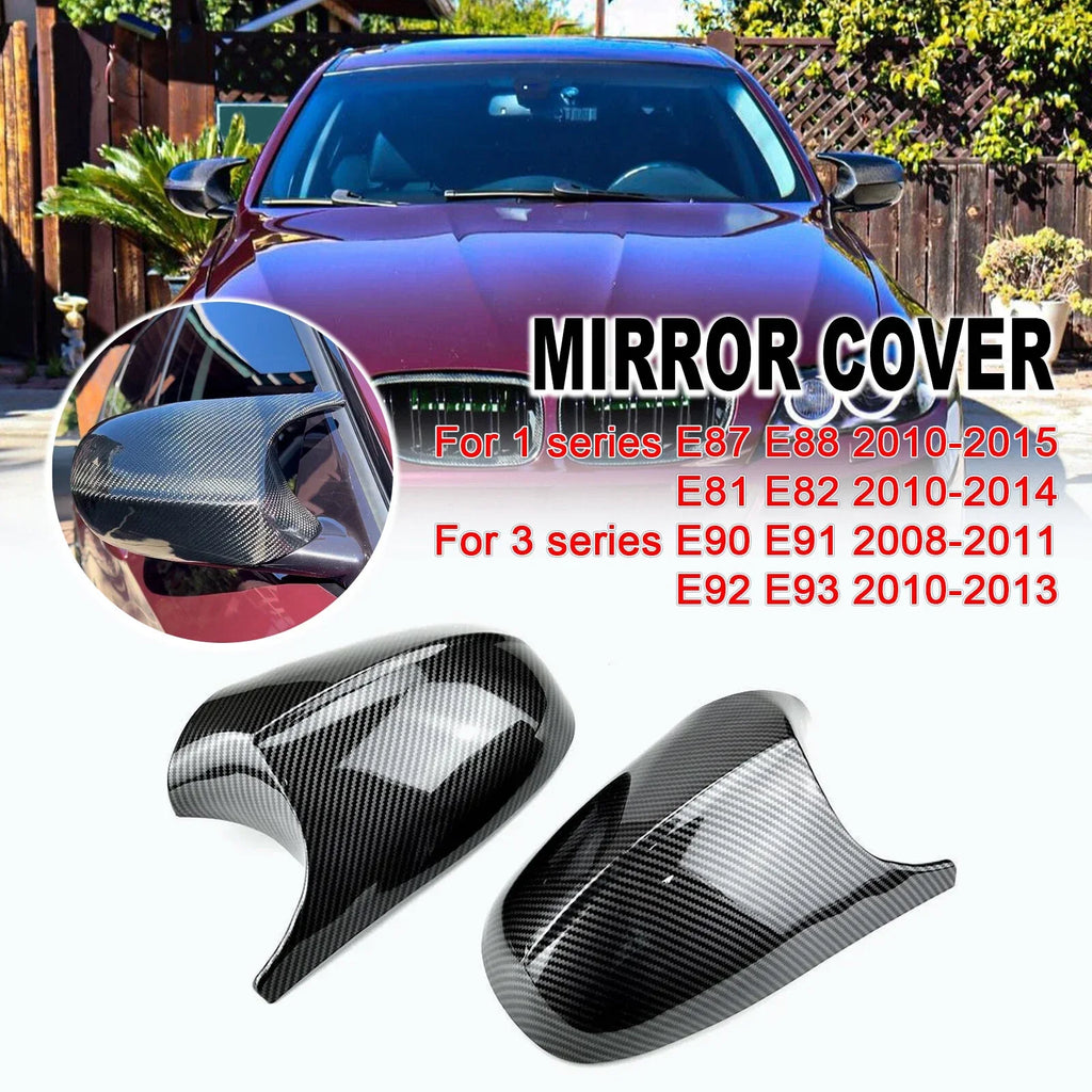 Carbon Fiber M3 Style Mirror Cover Caps for BMW E90 E92 E93 (2005–2013)