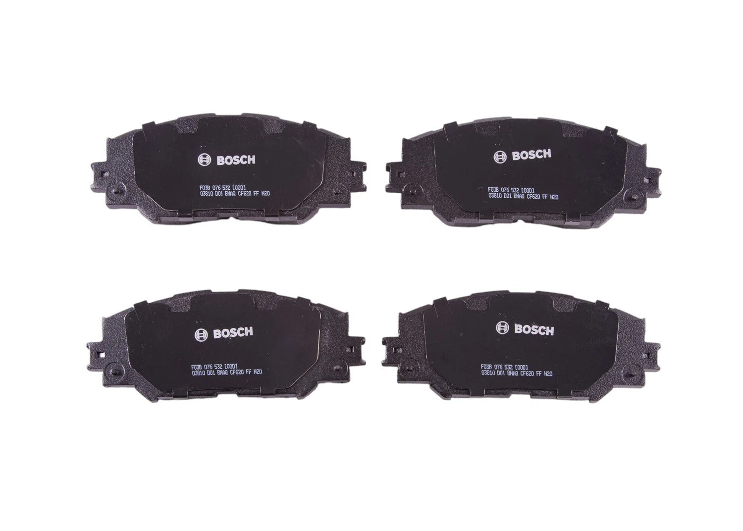 DuraGo Front Rotors & Bosch QuietCast Ceramic Brake Pads for Prius V xB (2012–2015)