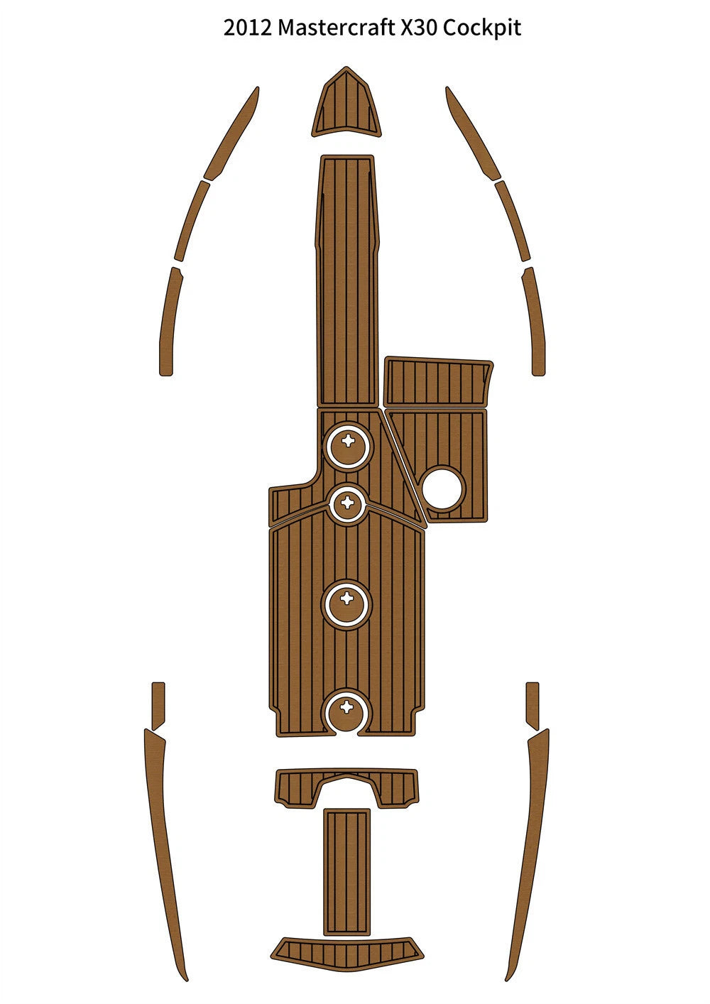 EVA Foam Cockpit Pads for Mastercraft X30 (2012)
