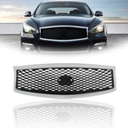 Front Upper Grille for Infiniti Q70 Q70L (2015â2019) W/O Camera Hole