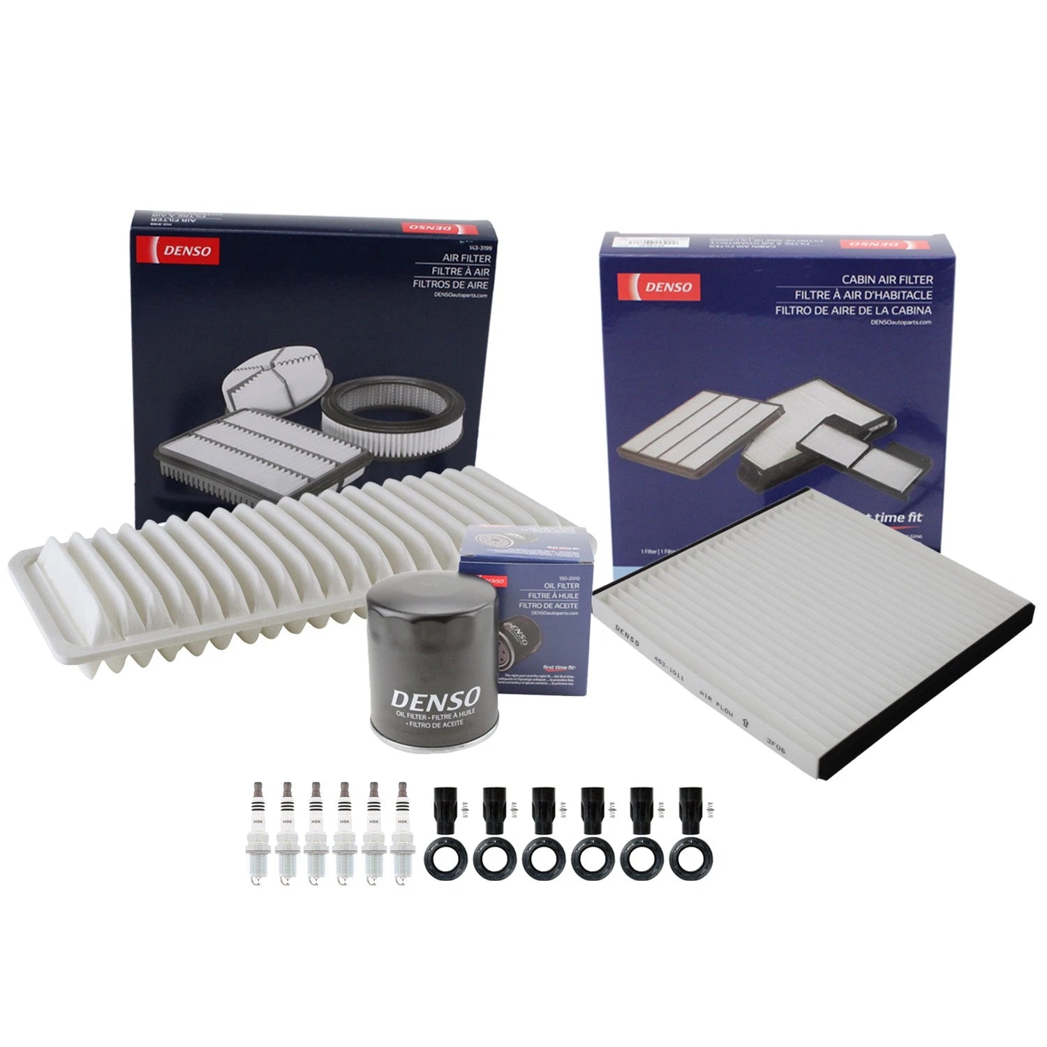Tune Up Kit with NGK 6 Spark Plugs & Boots for Lexus RX400h (2006–2008)