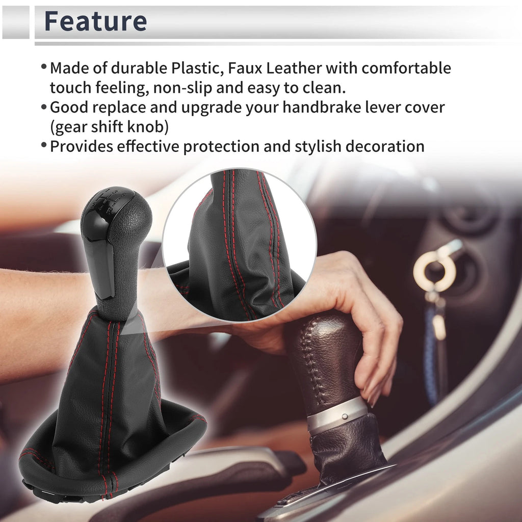 5 Speed Gear Shift Knob with Cover for Chevrolet Spark (2011–2015)