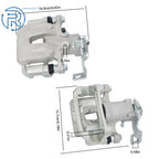 Set of 2 Rear Brake Calipers w/ Bracket for Kia Forte5 Hyundai Veloster Elantra GT