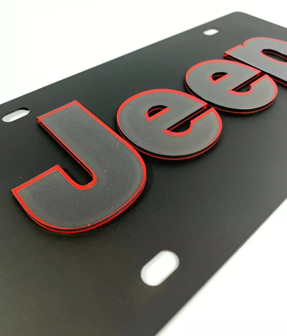 Emblem Vanity License Plate Frame for Jeep Wrangler JK (2007–2018)