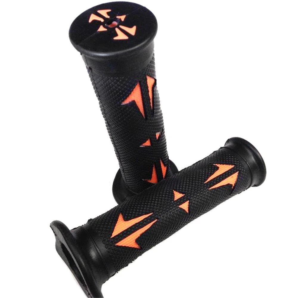 Sport Dirt Bike Rubber Hand Grips for Yamaha (7/8" Left, 1" Right)