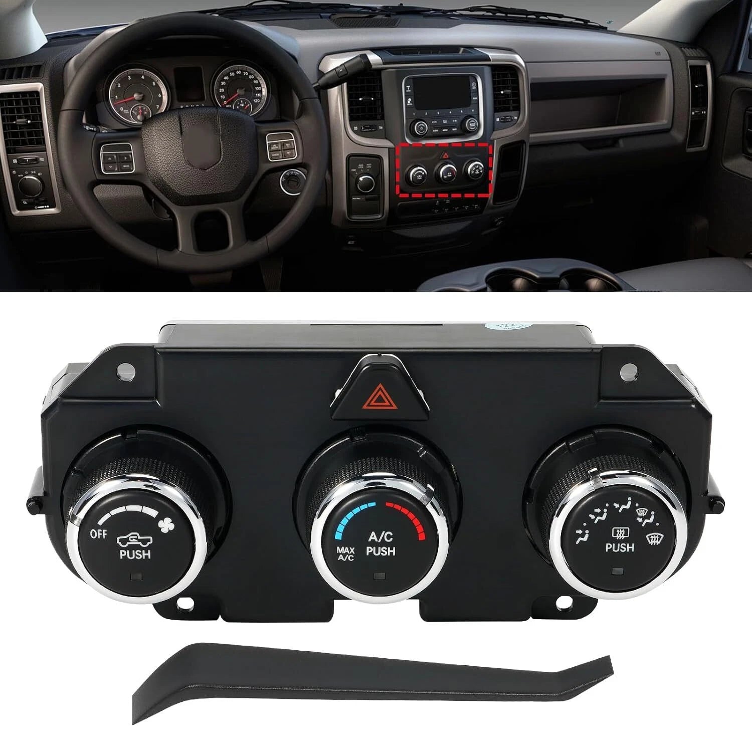 Temperature Control AC Heat Defrost for Dodge RAM 1500 2500 (2013–2018)