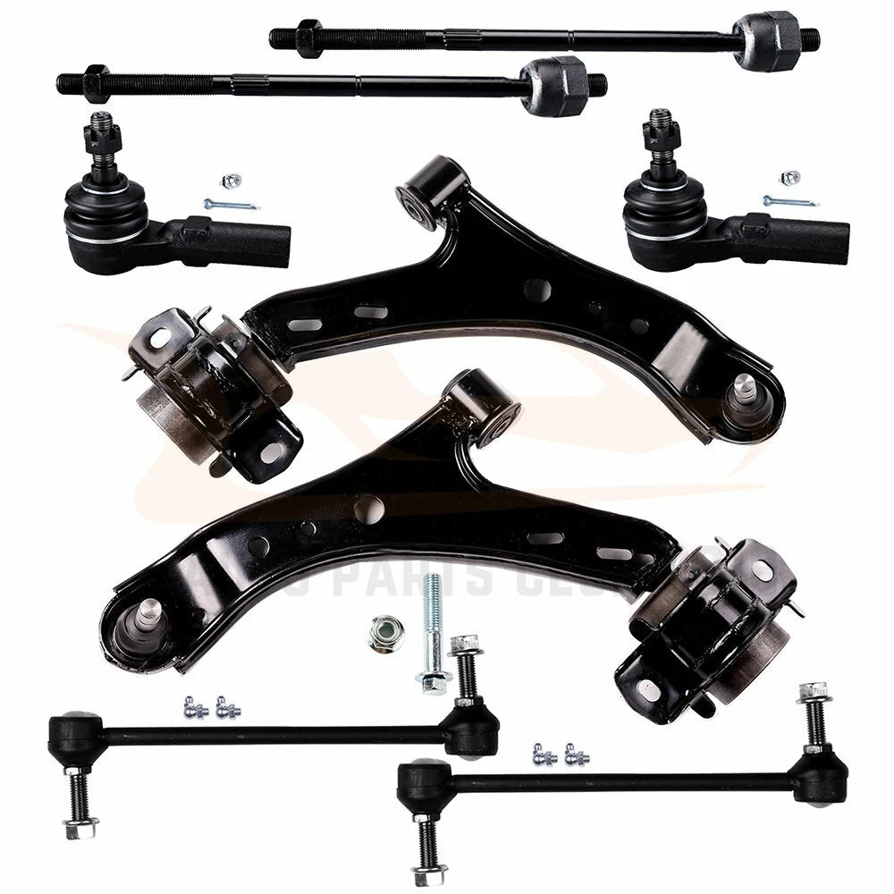 Set of 8 Front Lower Control Arms Tie Rods Sway Bars for Ford Mustang (2005–2006)
