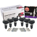 Set of 6 Ignition Coils & Spark Plugs for Buick Chevy GMC