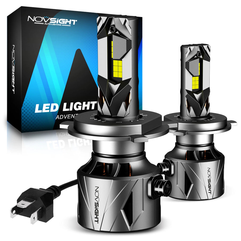 2X 9003 H4 LED Headlight Bulbs for 60000LM Super Bright