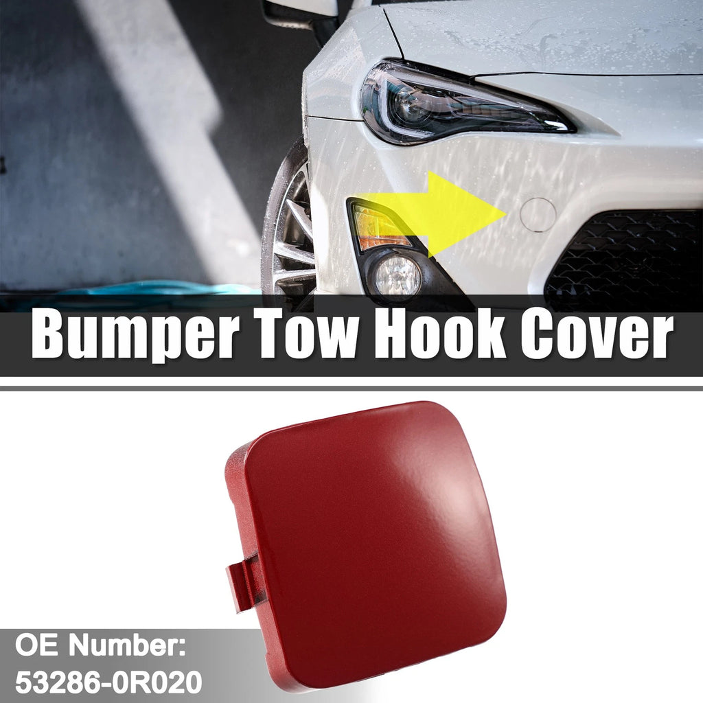 Tow Eye Hook Cover Cap for Toyota RAV4 (2013–2018) - Red