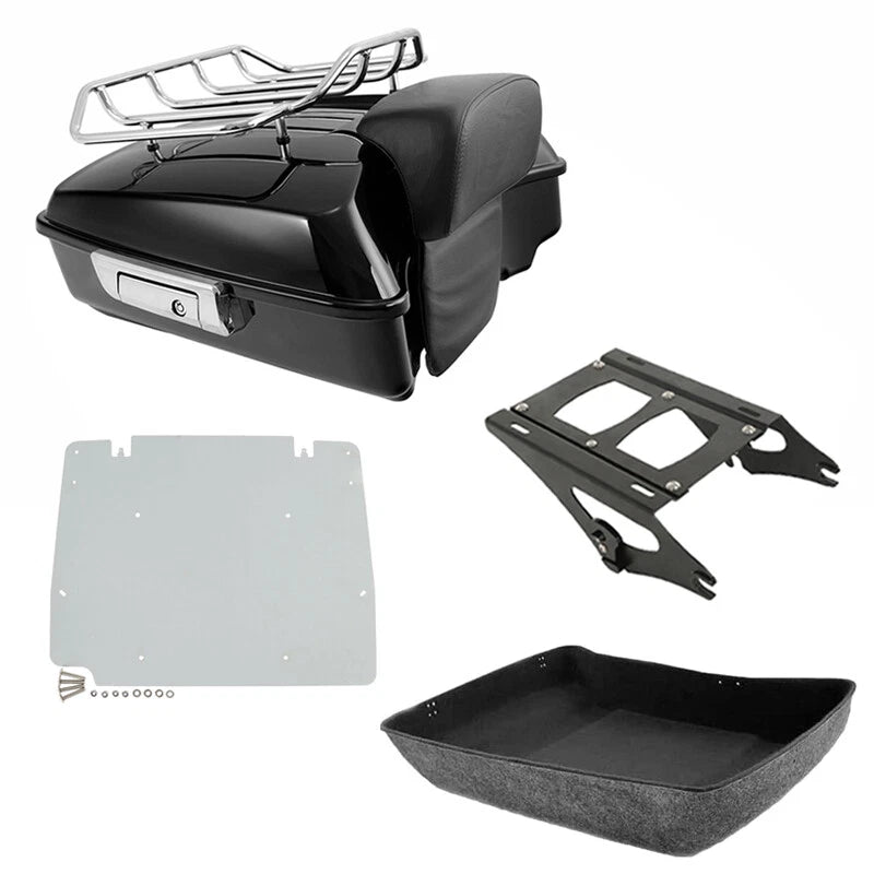 Chopped Trunk Backrest Mount Plate for Harley Touring Road King (2014–2026)