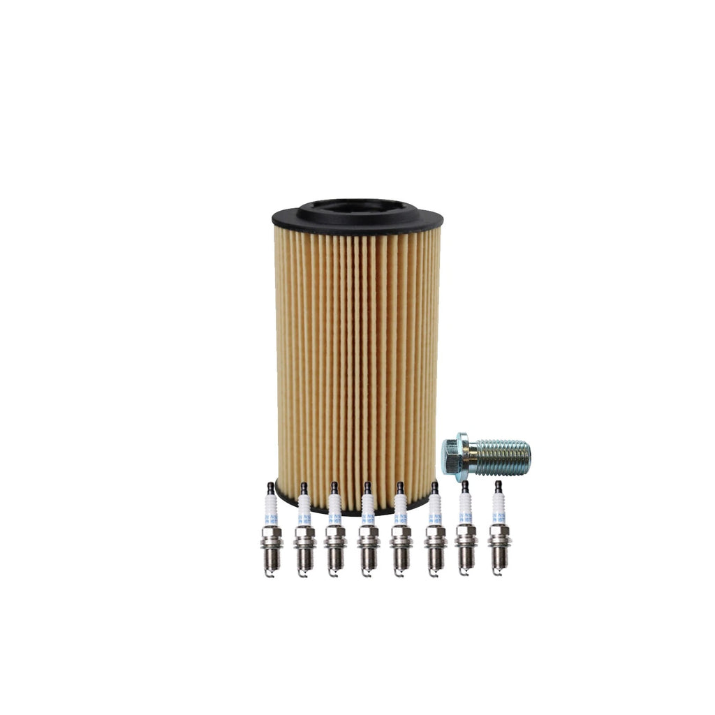 Wix Engine Oil Filter & Denso 8 Platinum TT Spark Plugs for W220 S500 (2000–2006)