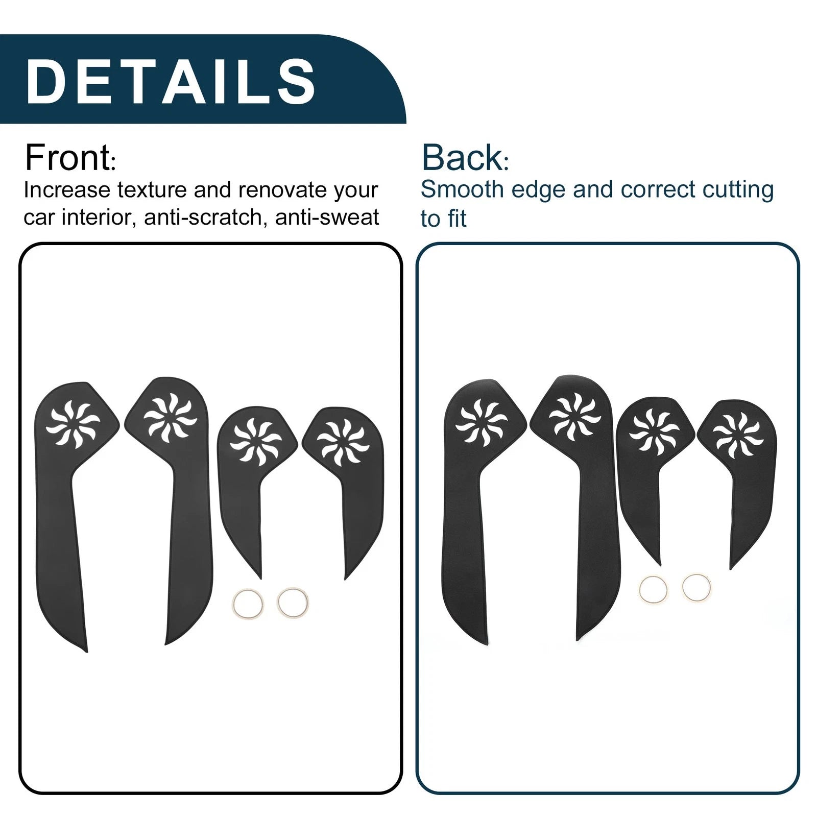 Set of 1 Car Door Anti Kick Pad Sticker Protector for Subaru Outback (2015–2016)