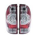 Set of 2 Tail Lights Assembly for Toyota Tacoma (2005–2015) Clear LED