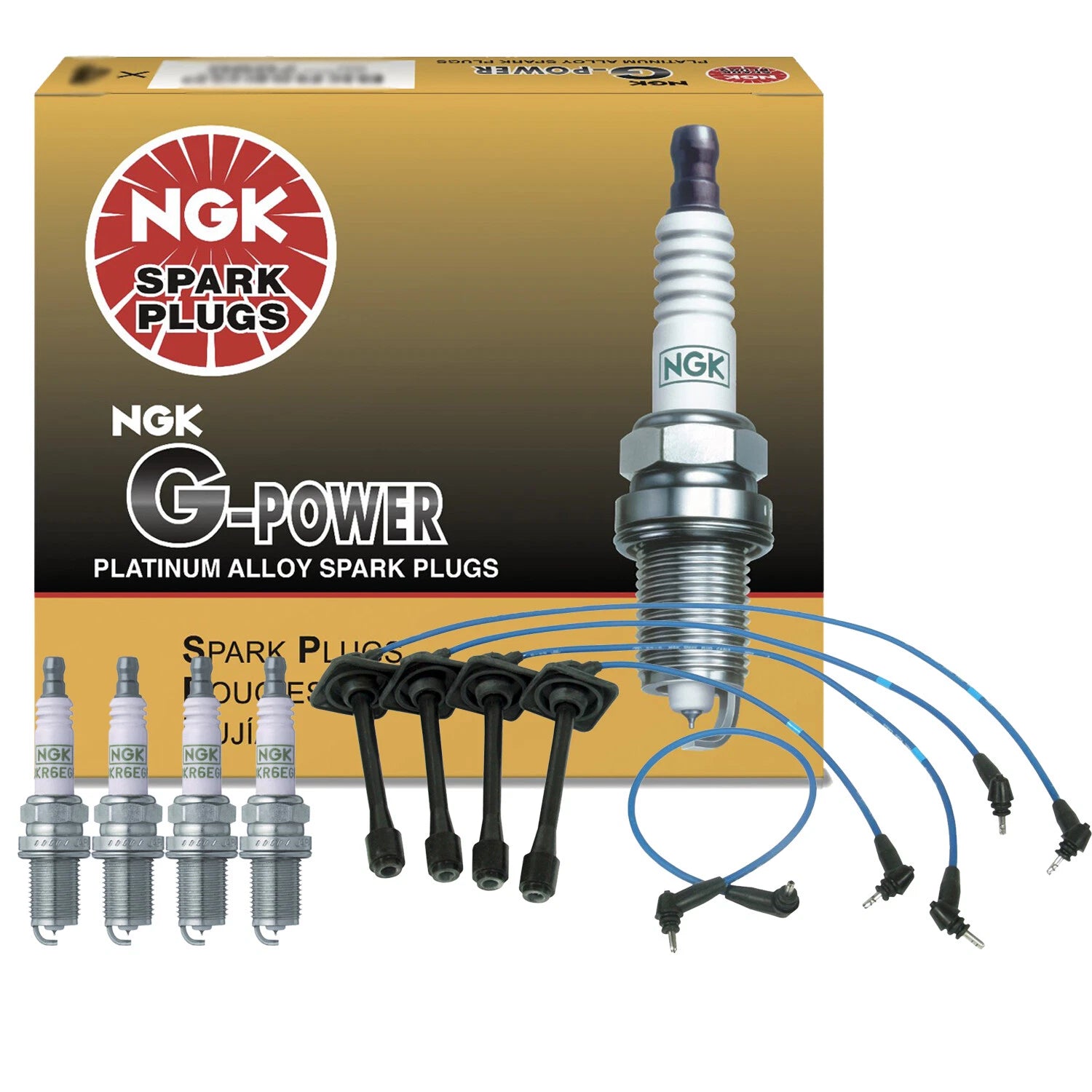 Set of 4 NGK G-Power Platinum Spark Plugs for Toyota Camry RAV4 Celica