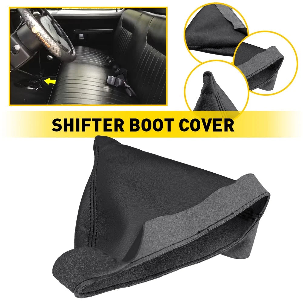 Shift Knob Boot Cover for Dodge W150 W250 W350 (1984–1993) Microfiber Leather