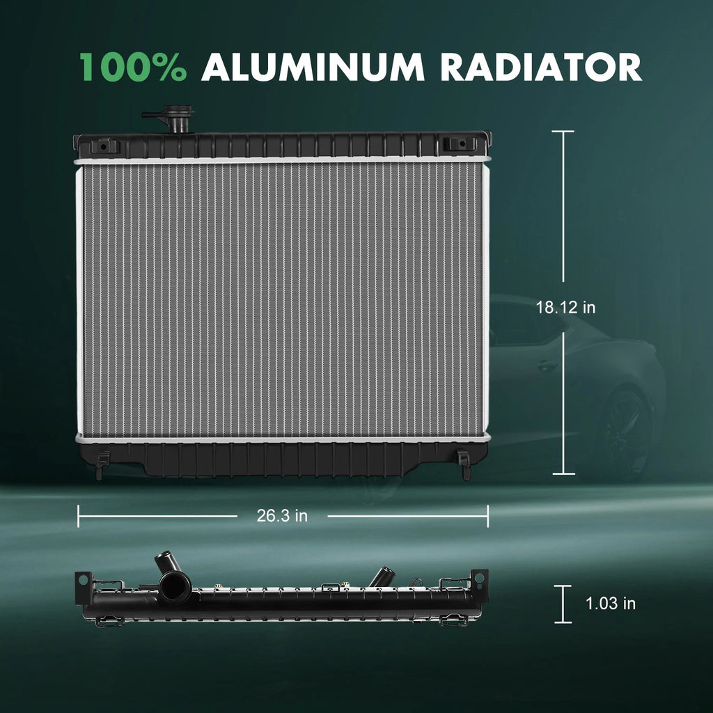 Radiator for GMC Envoy, Chevrolet Trailblazer, Buick Rainier (2002–2009)