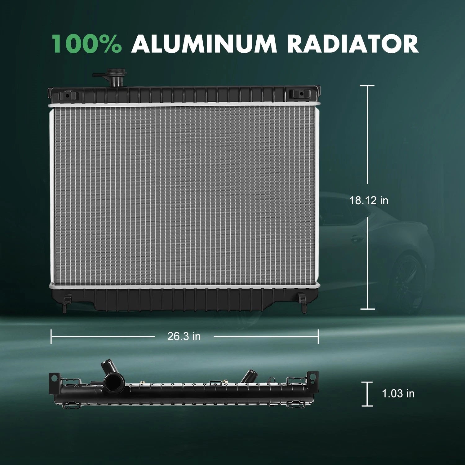 Radiator for GMC Envoy, Chevrolet Trailblazer, Buick Rainier (2002–2009)