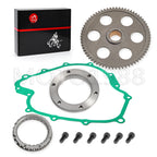 Starter Clutch Kit One Way Gear Bearing Gasket for Yamaha Rhino 660 (2003–2008)
