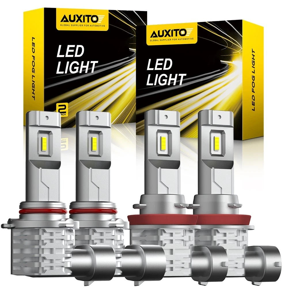 9005 H11 LED Headlights Kit Combo Bulbs 6000K for High Low Beam (2015–2023)