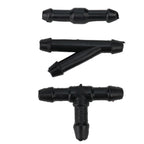 36pcs Windshield Washer Hose Connectors Water Tube TYI Type Splitter Fittings