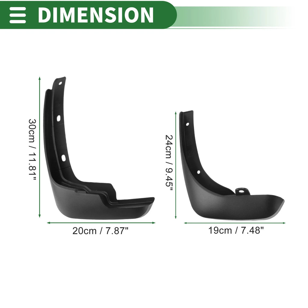 Set of 4 Mud Flaps Splash Guards for Nissan Tiida (2011–2015)