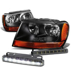 Smoked LED Fog Light Kit for Jeep Grand Cherokee (1999–2004)