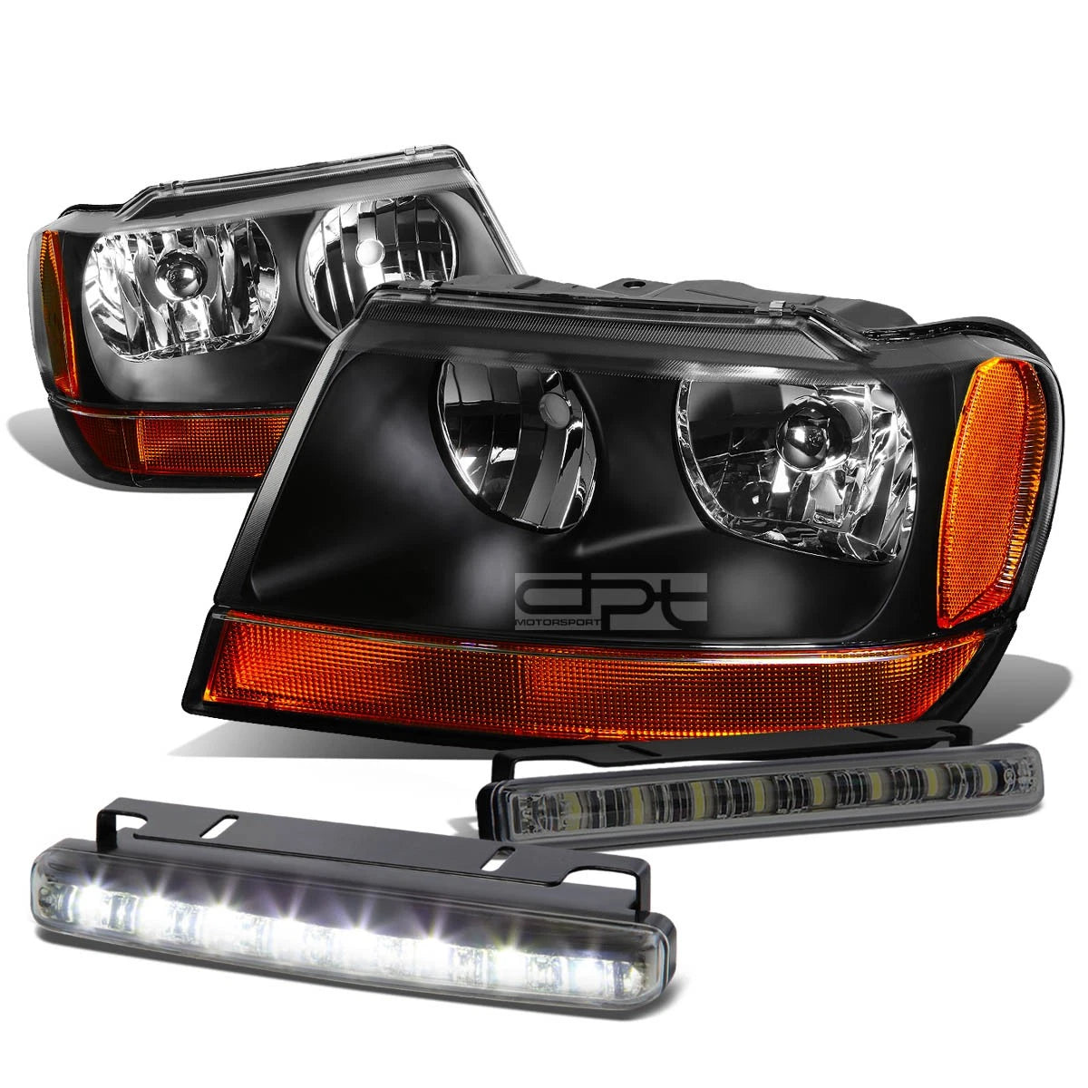 Smoked LED Fog Light Kit for Jeep Grand Cherokee (1999–2004)