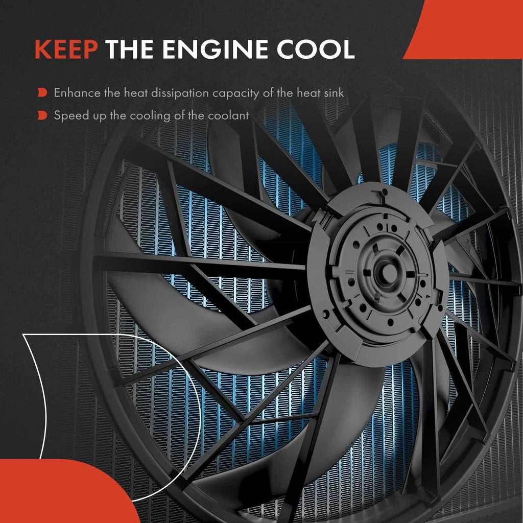 Cooling Fan Assembly with Shroud for Chevy Spark (2012-2015)